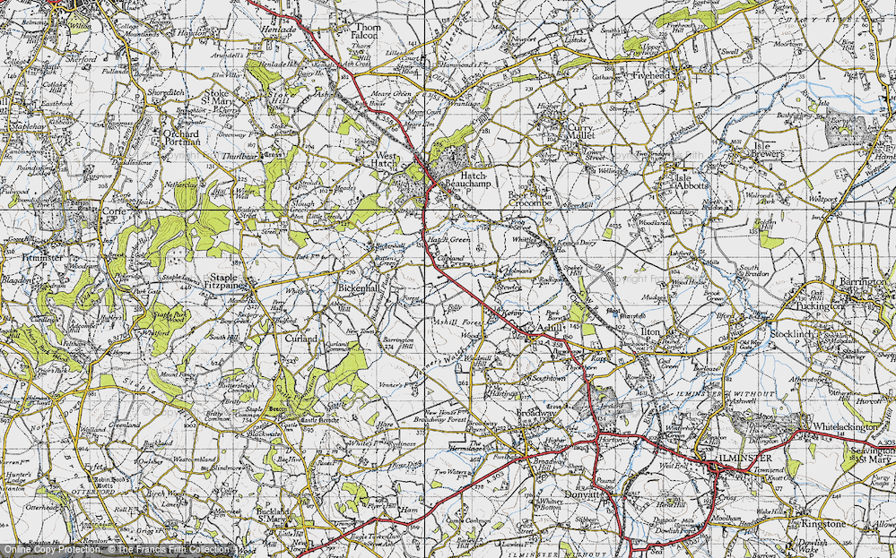 Old Map of Capland, 1945 in 1945