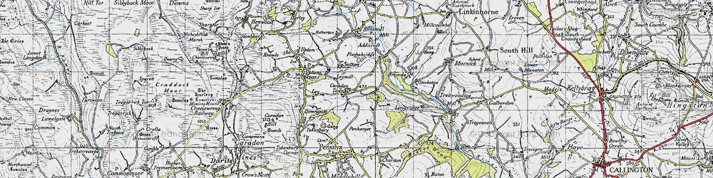 Old map of Addicroft in 1946