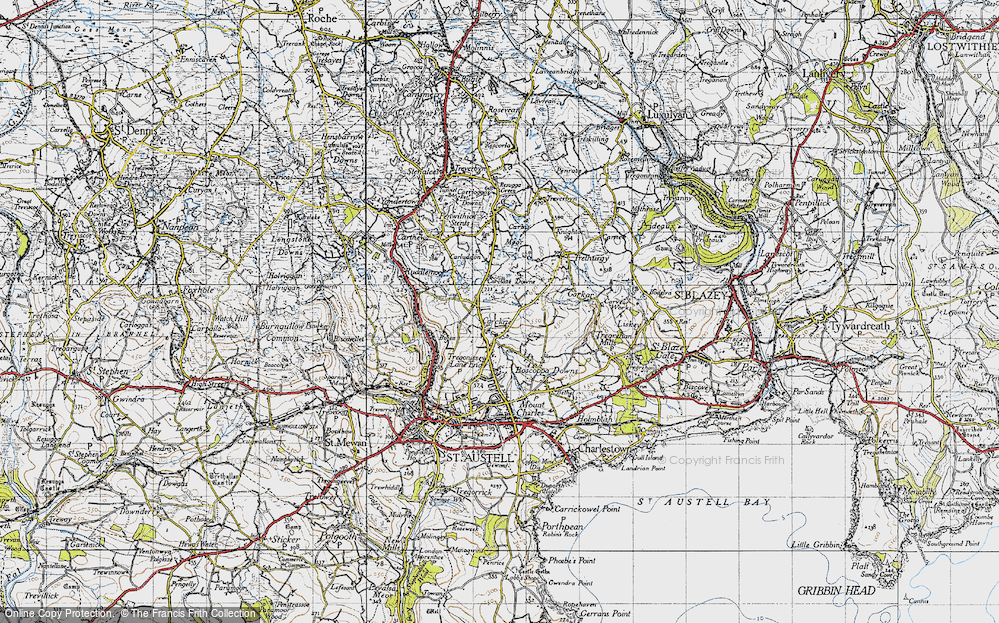 Old Map of Carclaze, 1946 in 1946