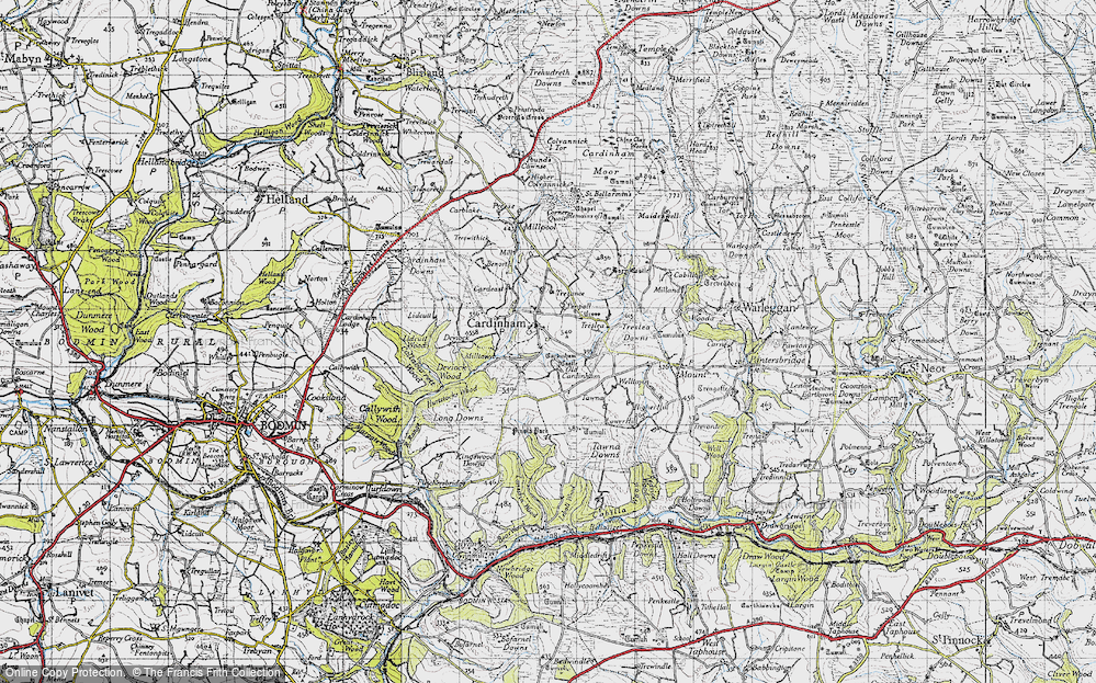 Old Map of Cardinham, 1946 in 1946