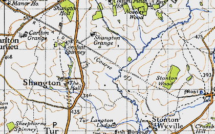 Old map of Care Village in 1946