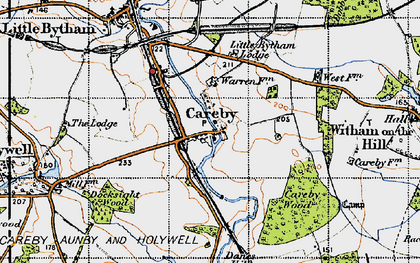 Old map of Careby in 1946