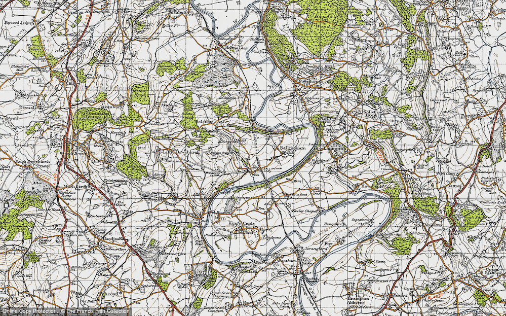 Old Map of Carey, 1947 in 1947