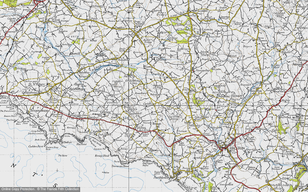 Old Map of Carleen, 1946 in 1946