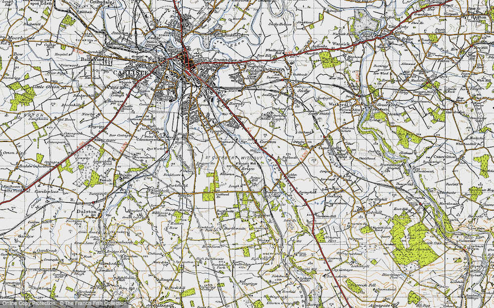 Old Map of Carleton, 1947 in 1947