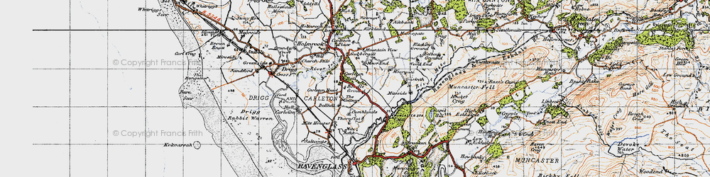 Old map of Carleton Hall in 1947