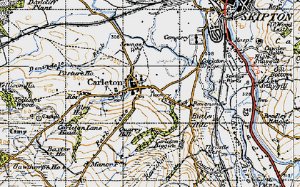 Old map of Baxter Ho in 1947