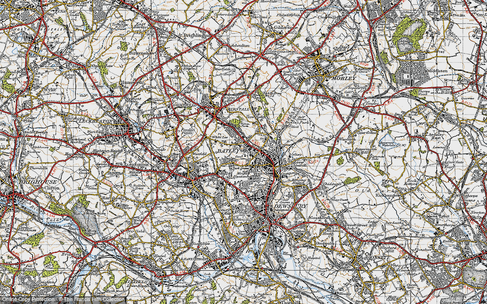 Old Map of Carlinghow, 1947 in 1947