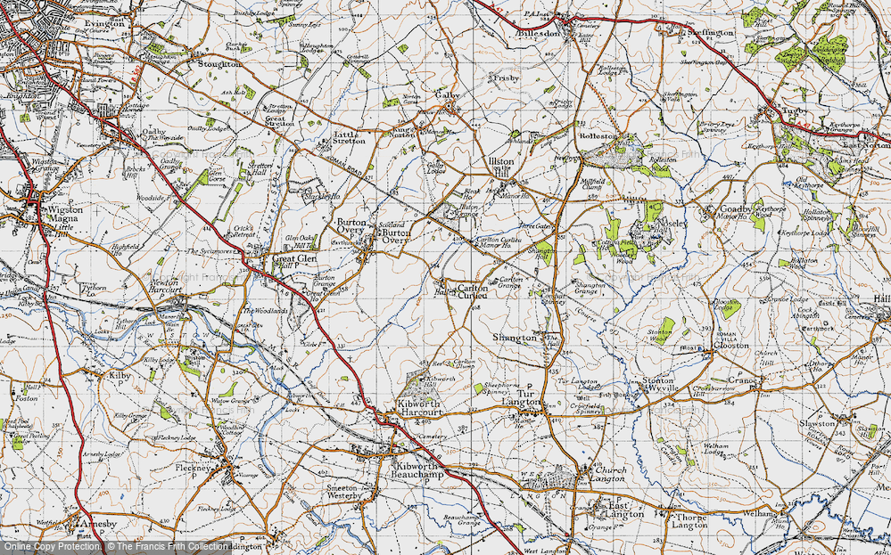 Old Map of Carlton Curlieu, 1946 in 1946