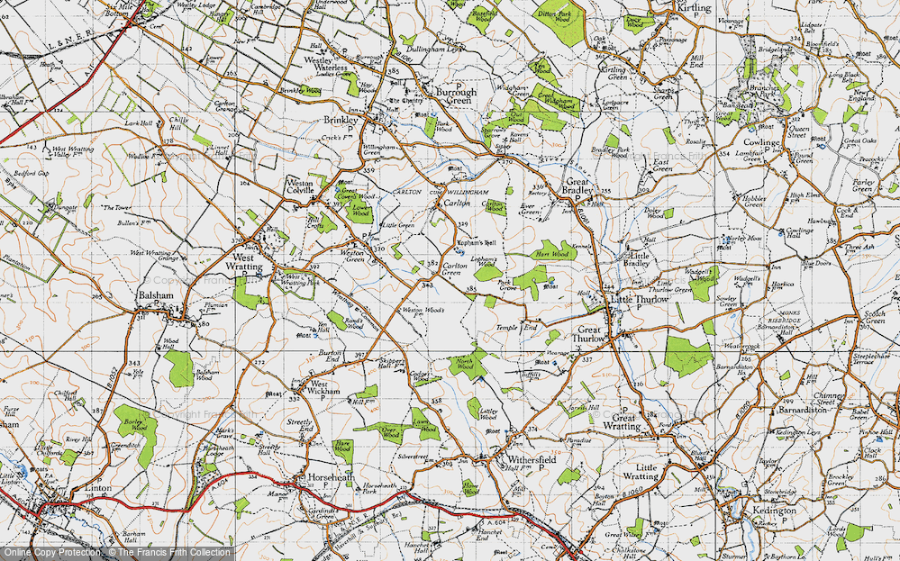 Old Map of Carlton Green, 1946 in 1946