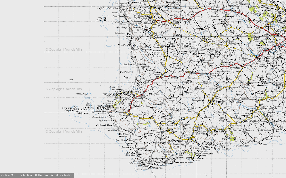 Old Map of Carn Towan, 1946 in 1946