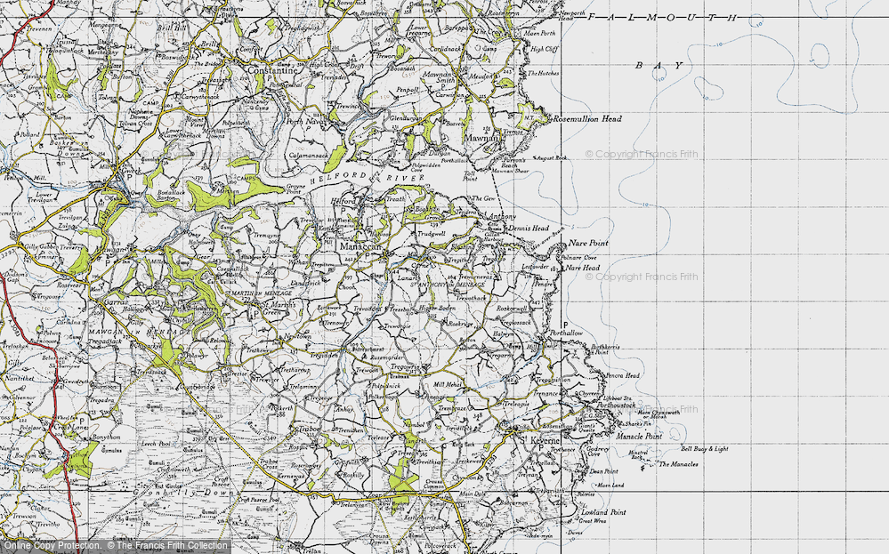 Old Map of Historic Map covering Roskruge Barton in 1946