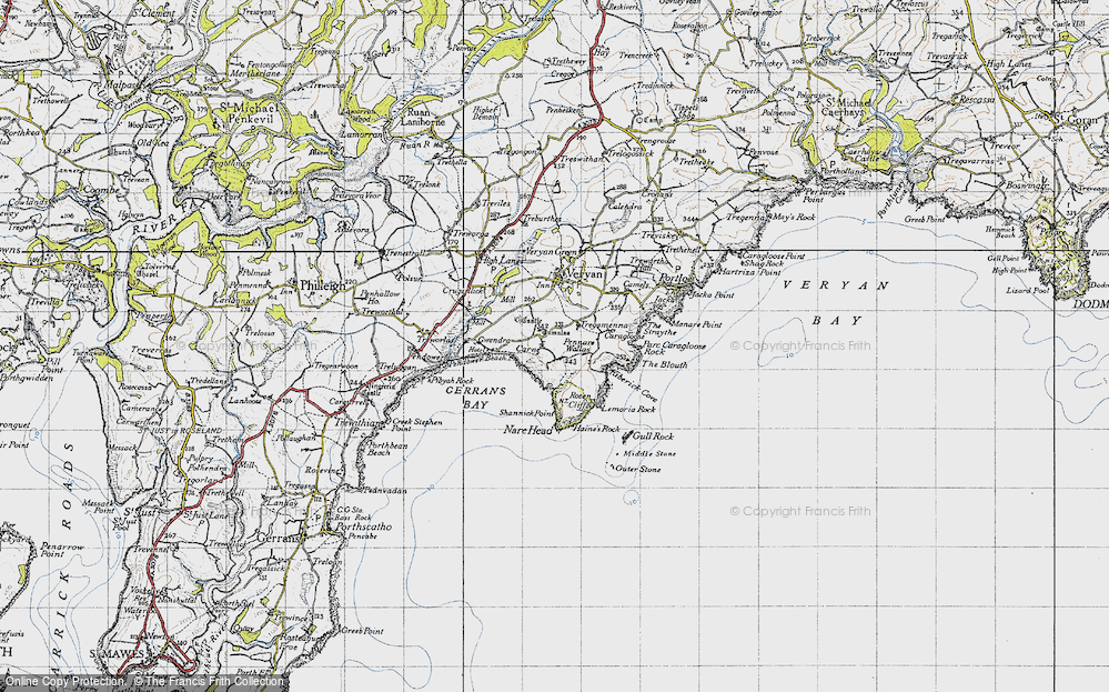 Historic Ordnance Survey Map of Carne, 1946 - Francis Frith