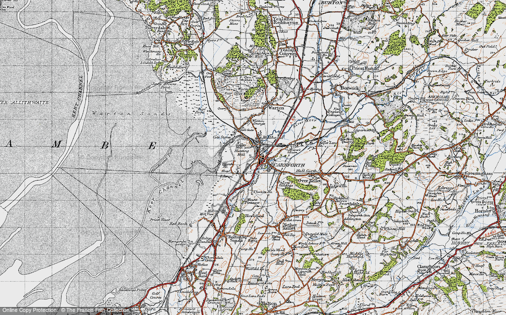 Old Map of Carnforth, 1947 in 1947