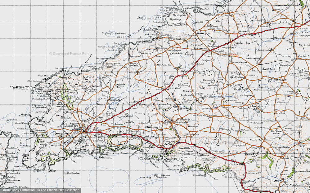 Old Map of Carnhedryn Uchaf, 1946 in 1946