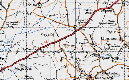 Old map of Carnhedryn Uchaf in 1946