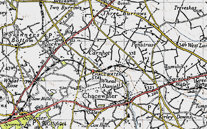 Old map of Carnhot in 1946