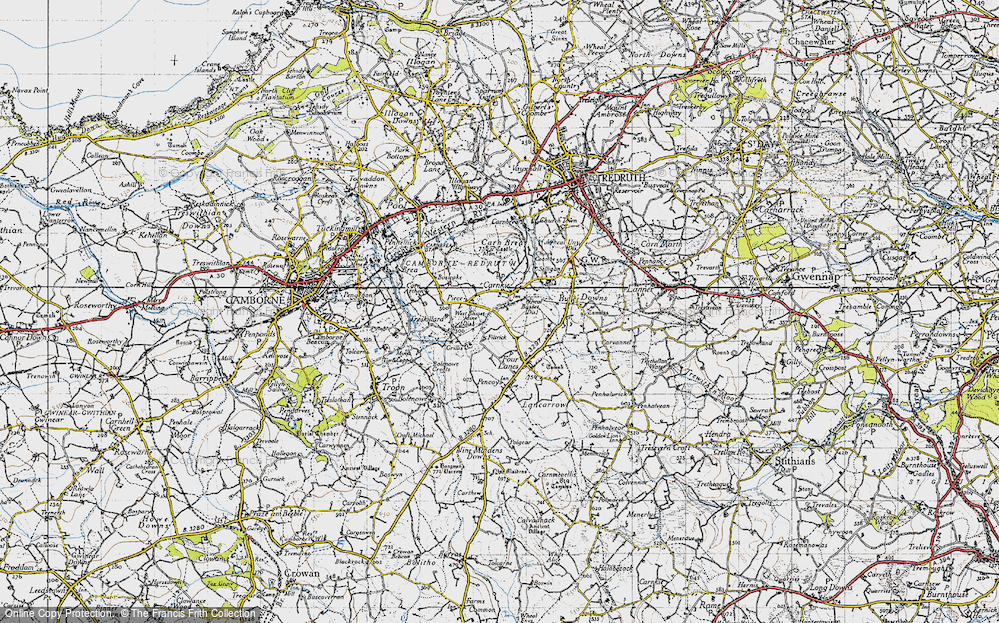 Old Map of Carnkie, 1946 in 1946