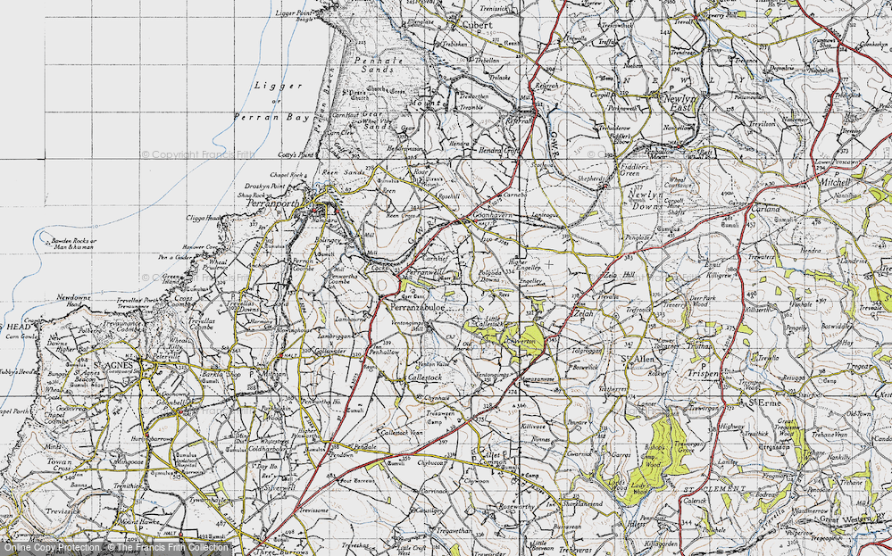 Old Map of Carnkief, 1946 in 1946