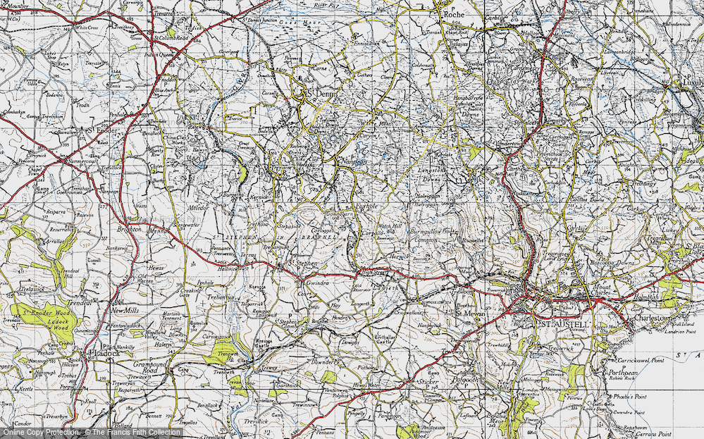 Old Map of Carpalla, 1946 in 1946