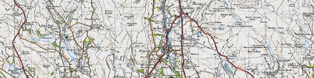 Old map of Carr in 1947