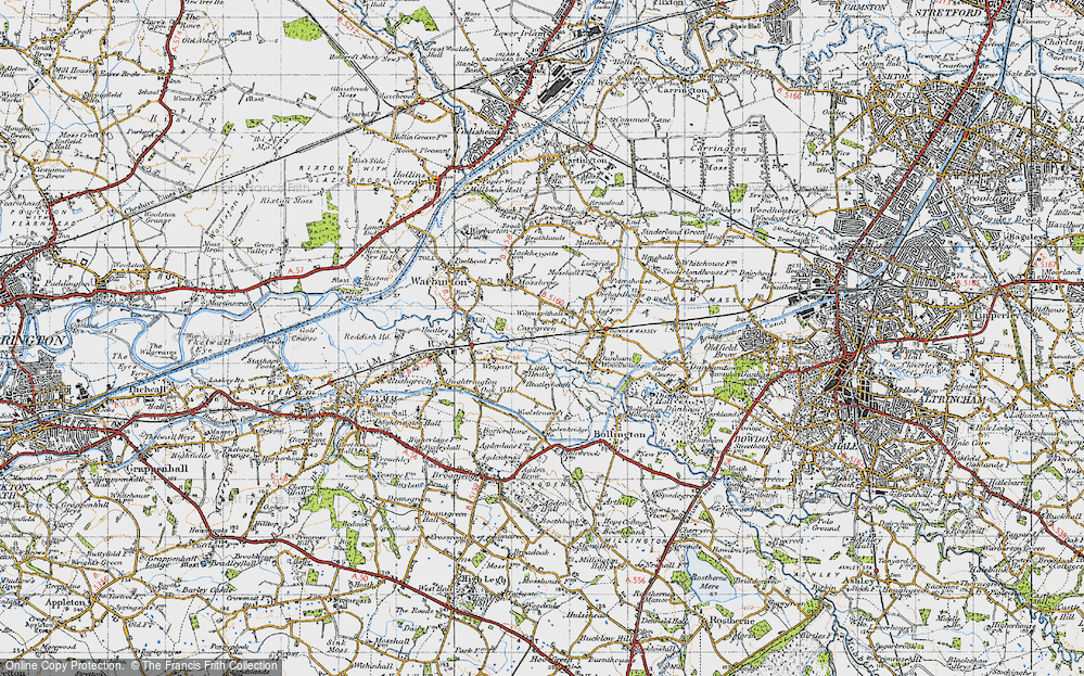 Old Map of Carr Green, 1947 in 1947