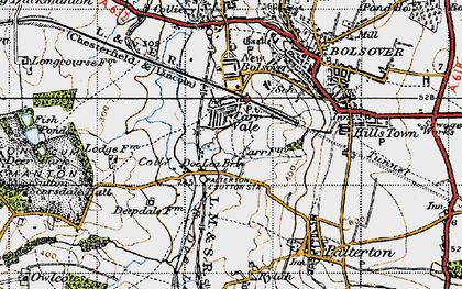 Old map of Carr Vale in 1947