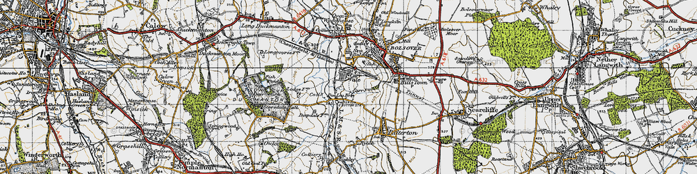 Old map of Carr Vale in 1947