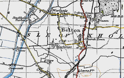 Old map of Carrhouse in 1947