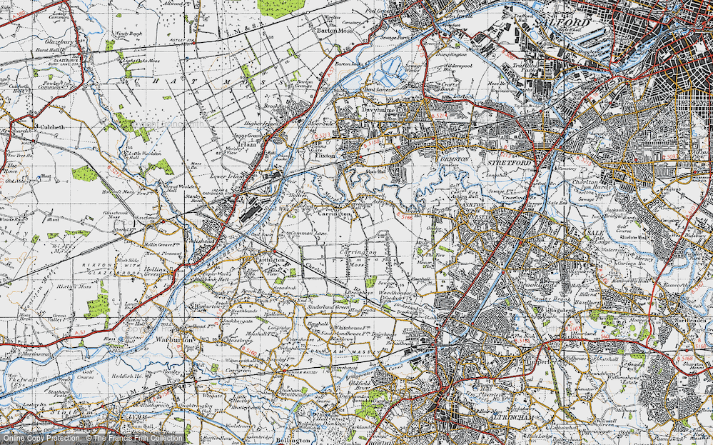 Old Map of Carrington, 1947 in 1947