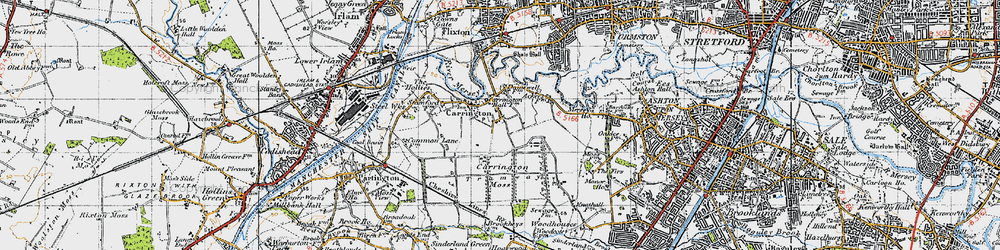 Old map of Carrington in 1947