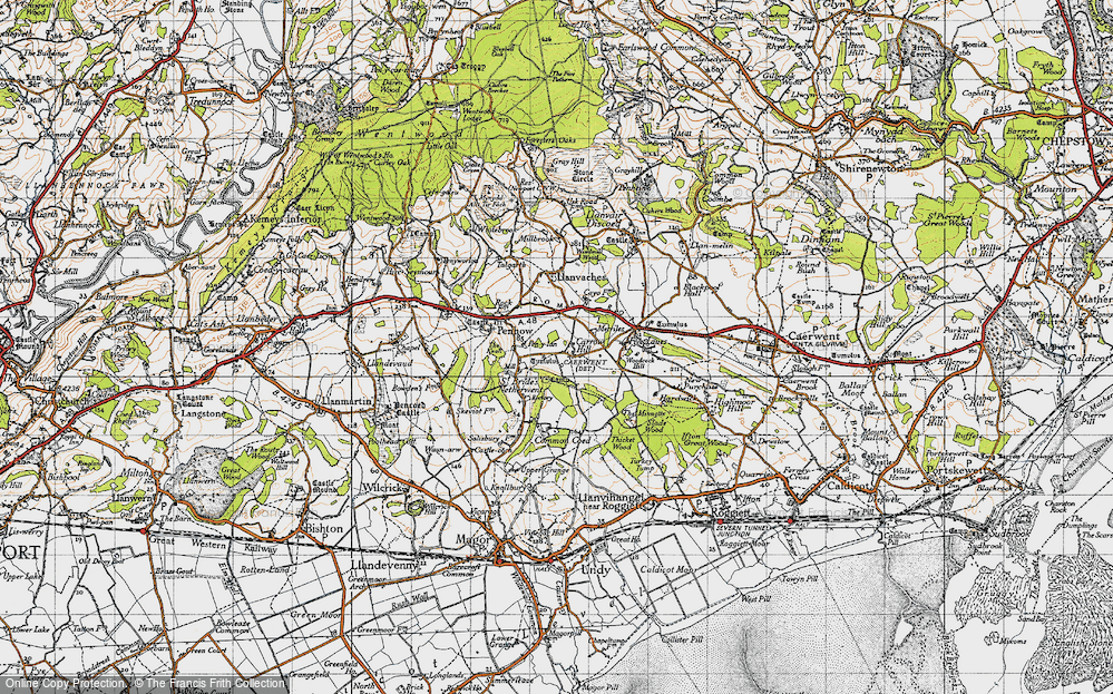 Old Map of Carrow Hill, 1946 in 1946