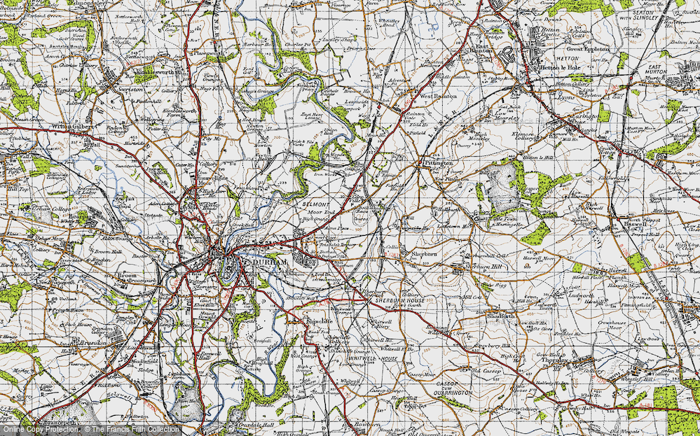 Old Map of Carrville, 1947 in 1947
