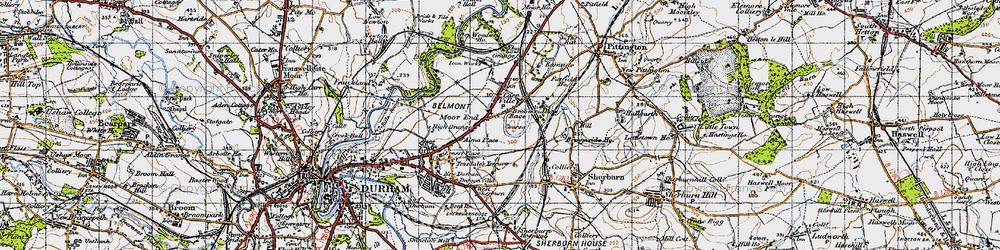 Old map of Carrville in 1947