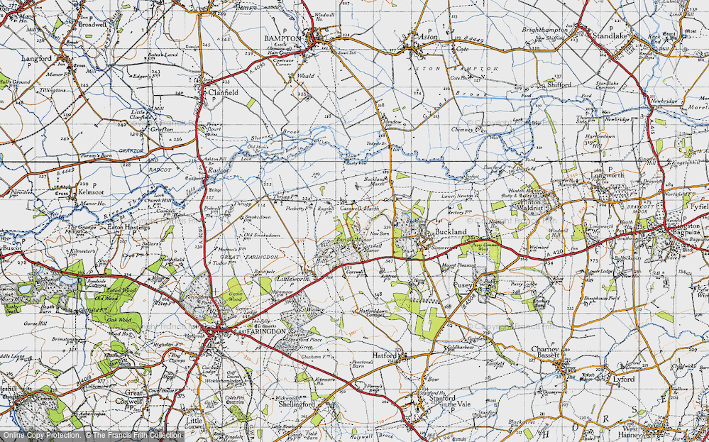 Old Map of Carswell Marsh, 1947 in 1947