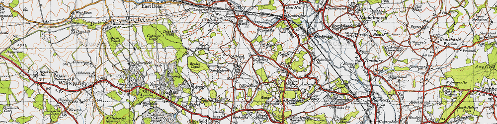 Old map of Carter's Clay in 1940