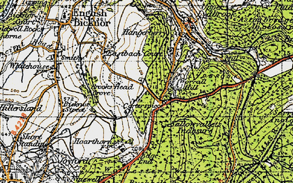 Old map of Carterspiece in 1947