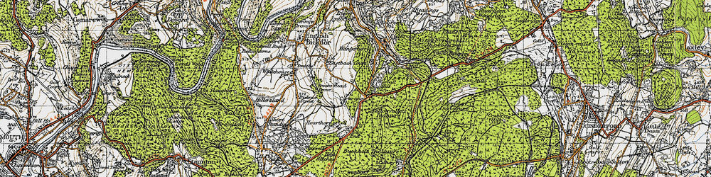 Old map of Carterspiece in 1947