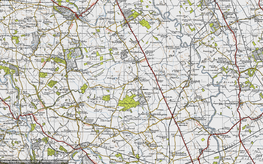 Old Map of Carthorpe, 1947 in 1947