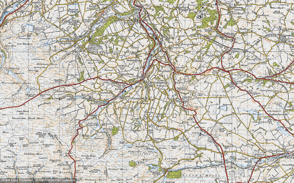 Old Map of Cartworth, 1947 in 1947