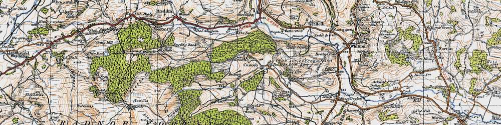 Old map of Ack Wood in 1947