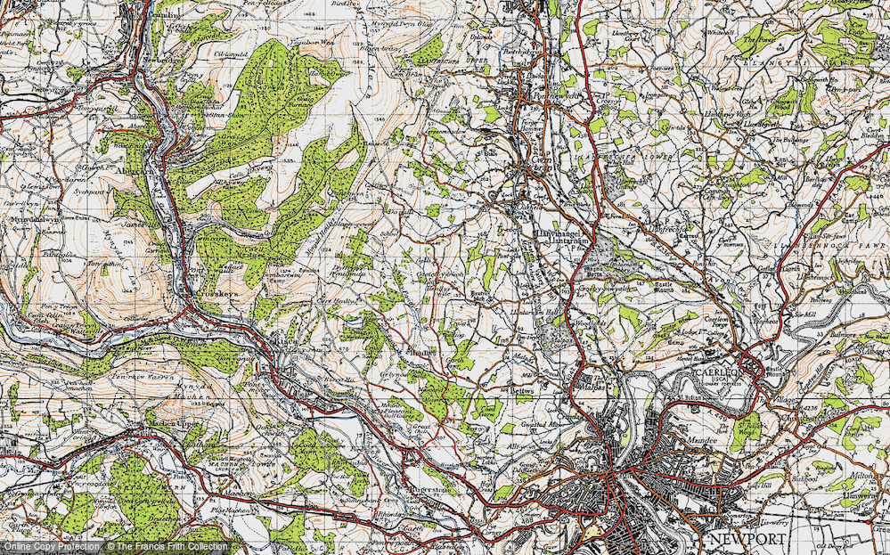 Old Map of Castell-y-bwch, 1947 in 1947