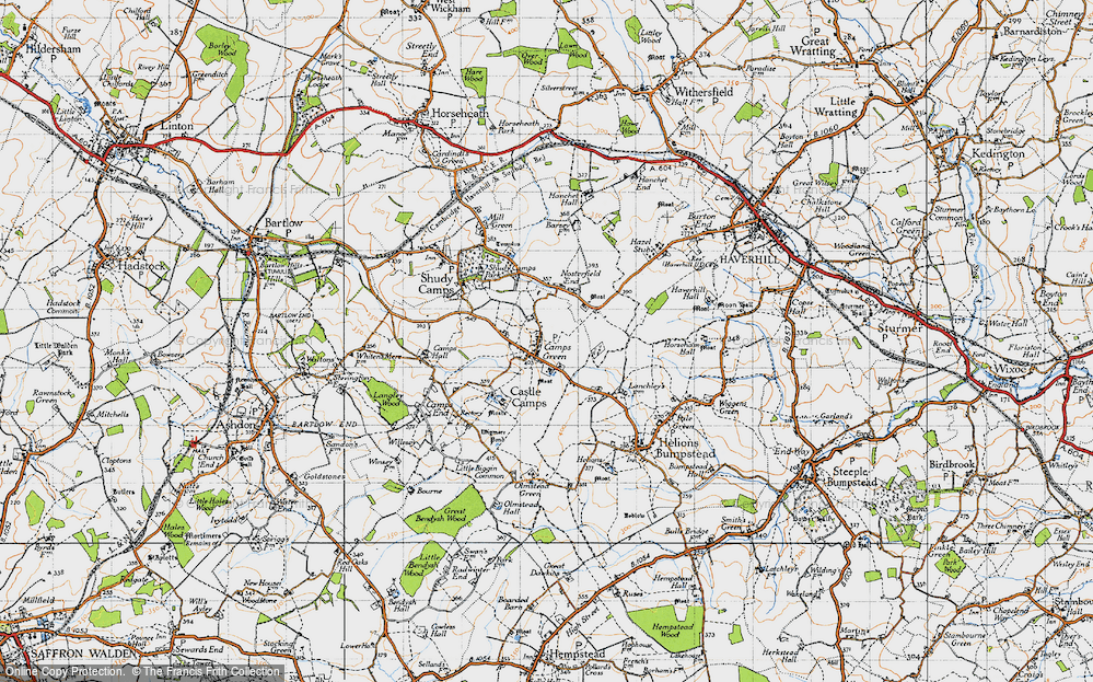 Old Map of Castle Camps, 1946 in 1946