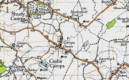 Old map of Castle Camps in 1946