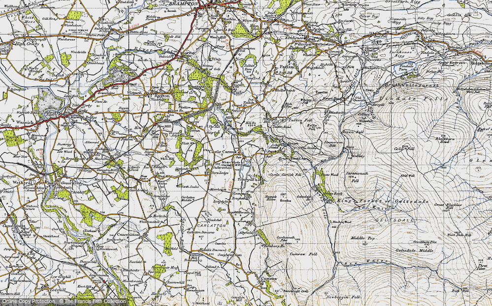 Old Map of Castle Carrock, 1947 in 1947