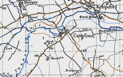 Old map of Droveway in 1947