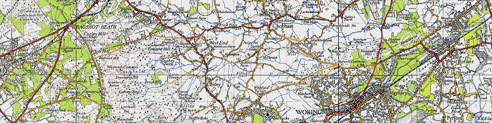 Old map of Castle Green in 1940