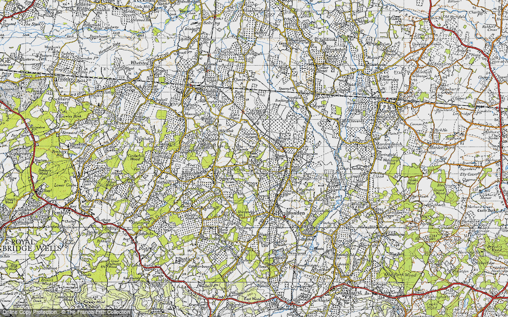 Old Map of Castle Hill, 1940 in 1940