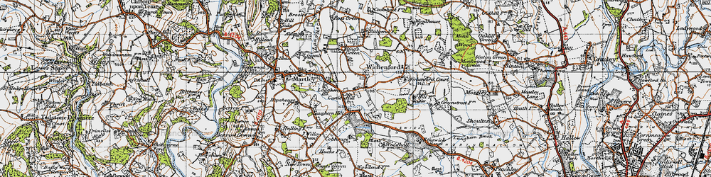 Old map of Castle Hill in 1947