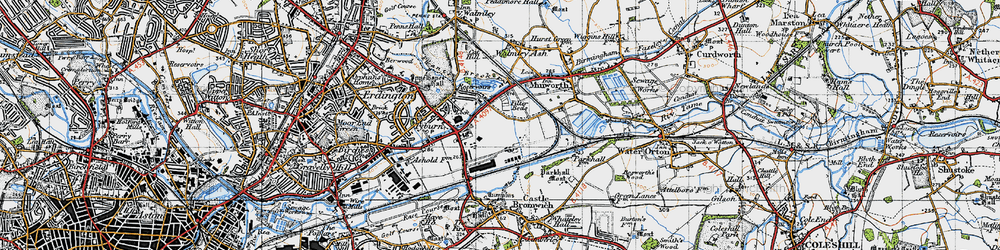Old map of Castle Vale in 1946